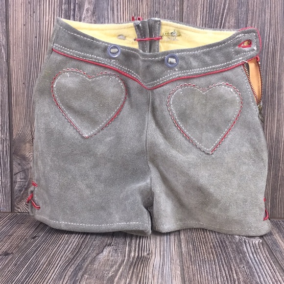Antique Leather Kids Hippie Free Love Shorts Sz. S - Picture 7 of 8